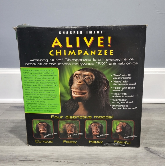 Sharper Image Alive! Chimpanzee RARE BRAND NEW IN BOX - Picture 3 of 15